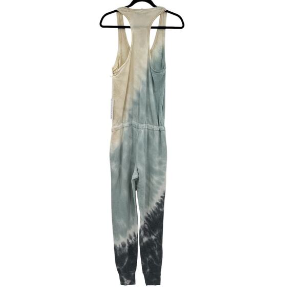 Young Fabulous & Broke Eberhart Tie-Dye Jumpsuit Blue Cream Size Small - Picture 8 of 15